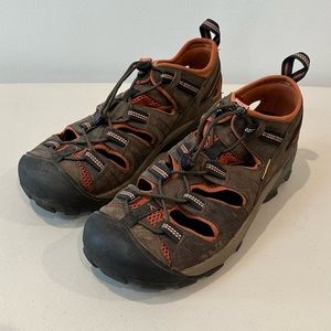 KEEN Men's Arroyo 2 Closed Toe Hiking Sandals, Black Olive/Bombay Brown, 11 US